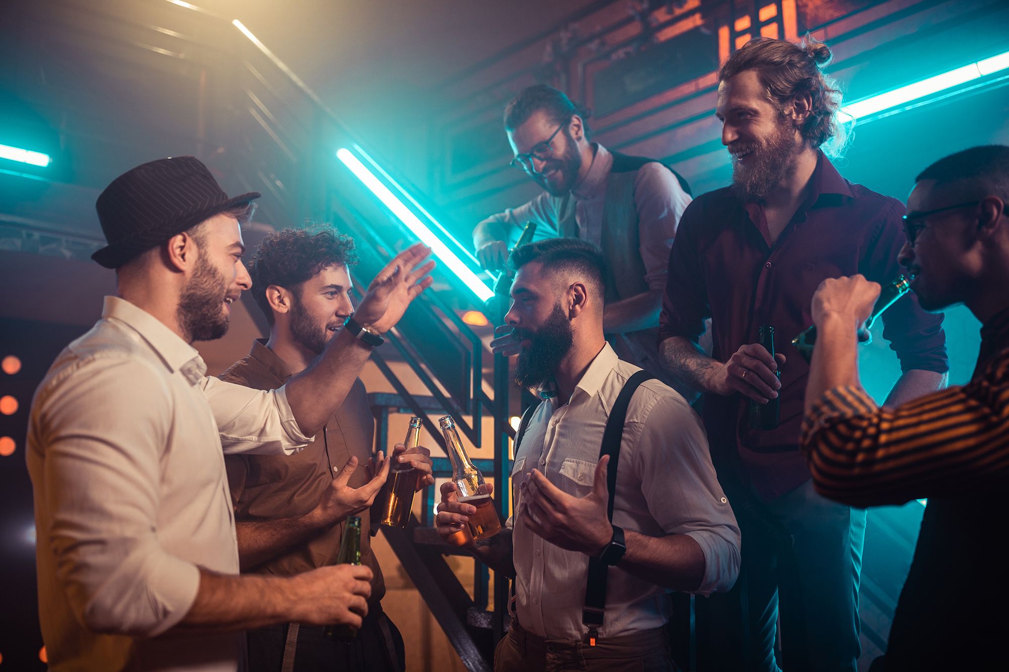 male friends drinking beer